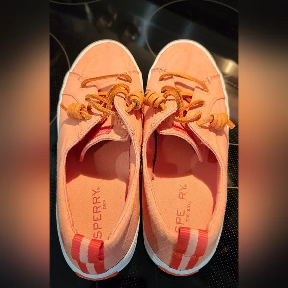 Sperry Pink Canvas Sneakers - Picture 1 of 10